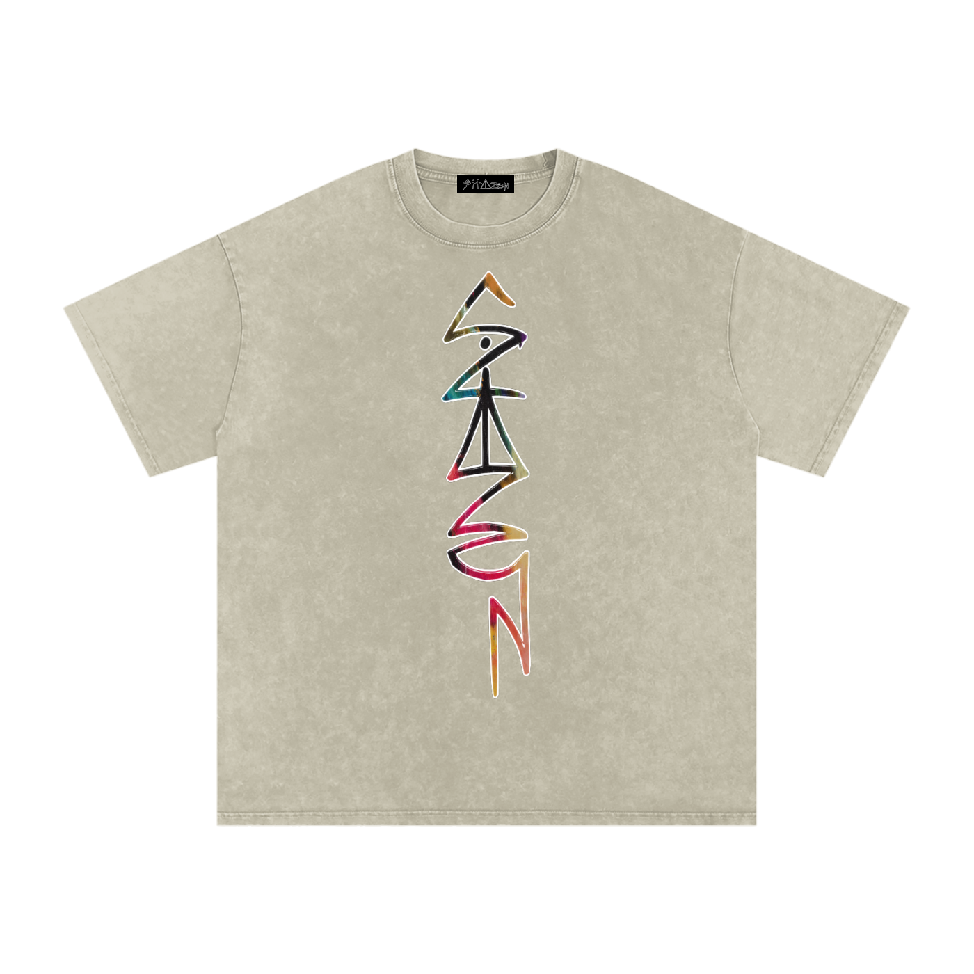 “sitazen summer blend” Snow Washed Oversized Tee