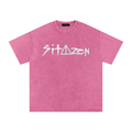 “sitazen Pink Potion” Snow Washed Oversized Tee