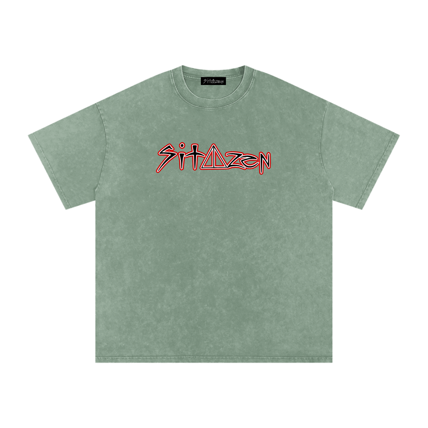 “sitazen OG” Snow Washed Oversized Tee