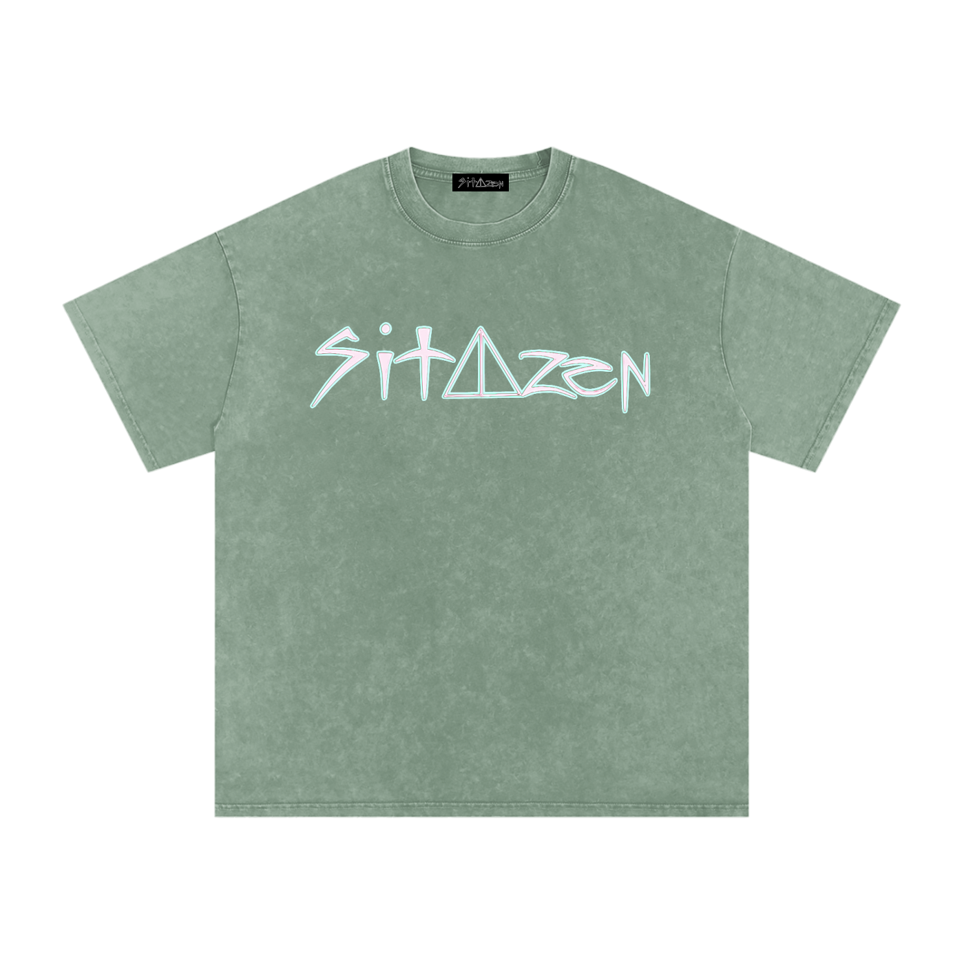“sitazen Pink Potion” Snow Washed Oversized Tee