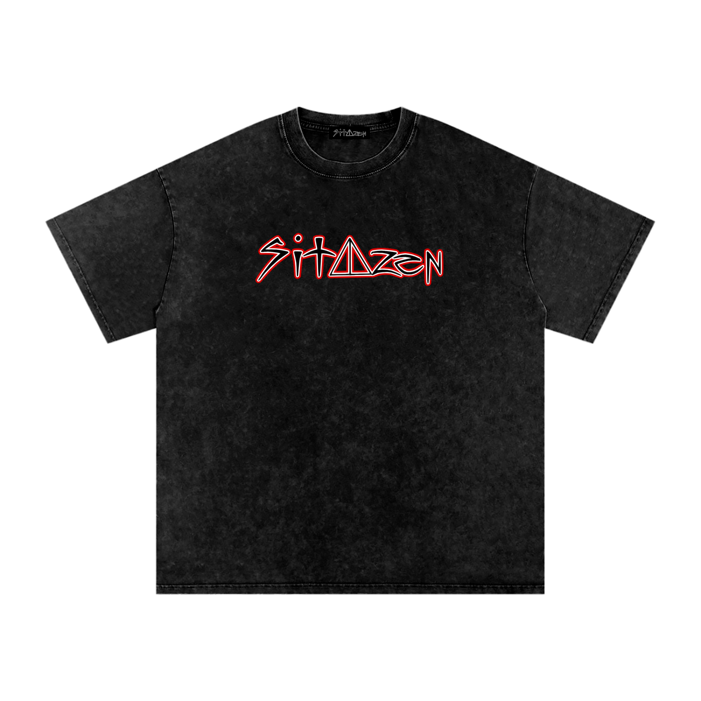 “sitazen OG” Snow Washed Oversized Tee
