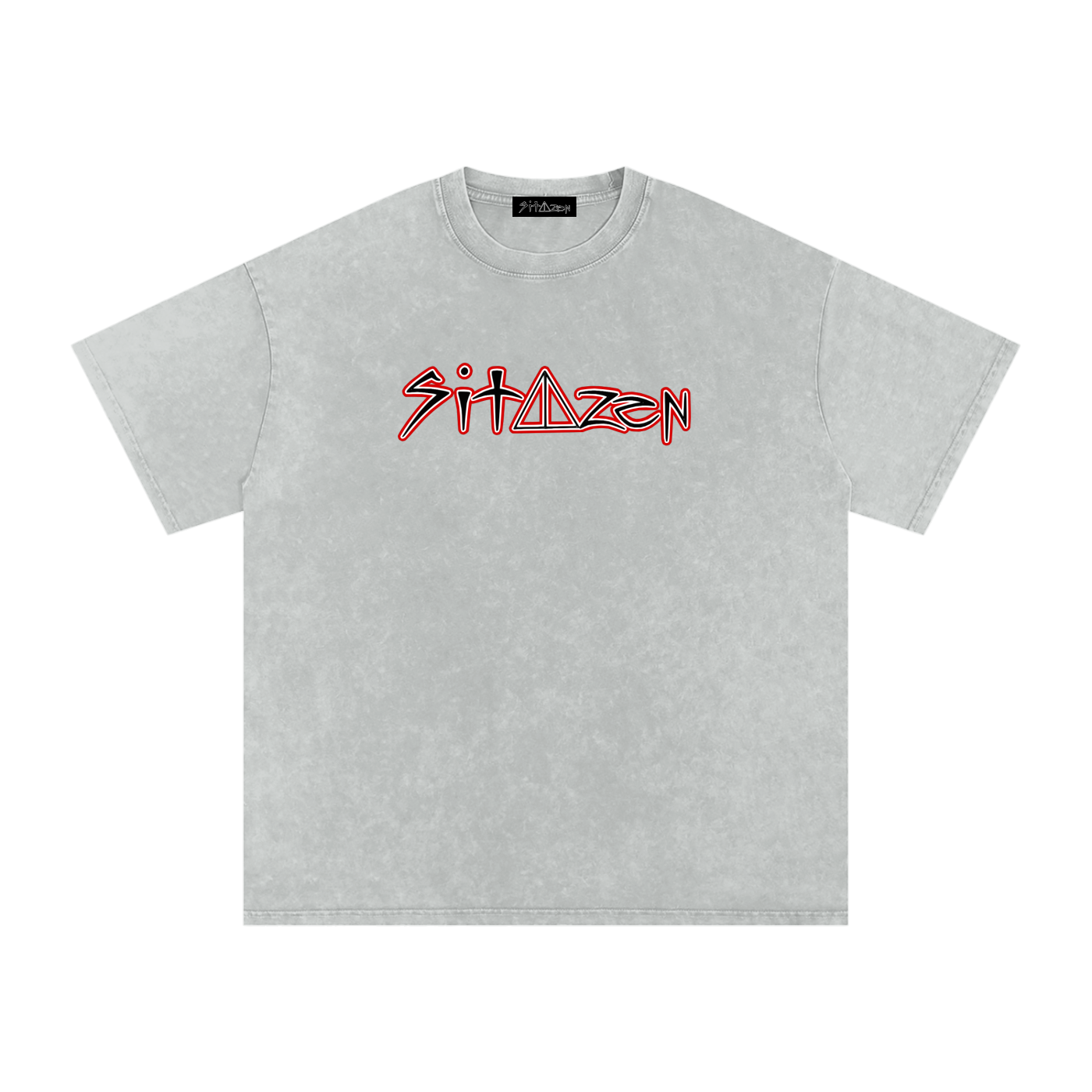 “sitazen OG” Snow Washed Oversized Tee